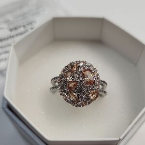 Bomb Party Ring Size 9 Rhodium Plated